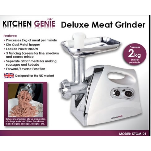 Electric Meat Mincer Grinder And Sausage Maker - Powerful 2000 Watt Copper Motor