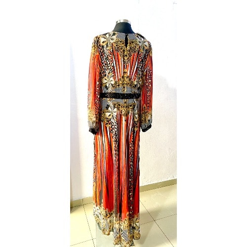 Long Sleeve Print Dress