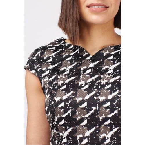 Geometric Print Midi Dress