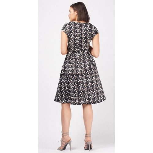Geometric Print Midi Dress