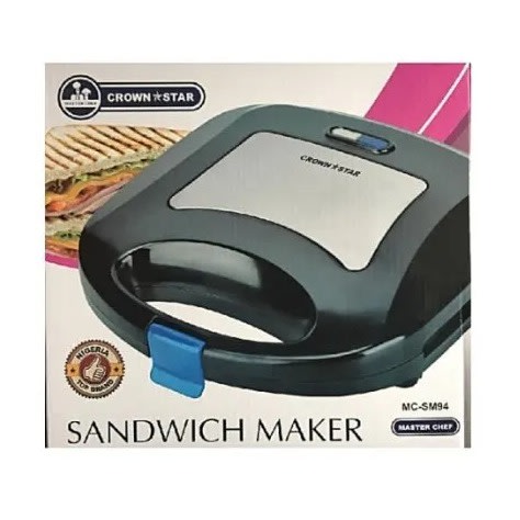 Crown Star 2 Slices Sandwich Maker & Toasters - 300W