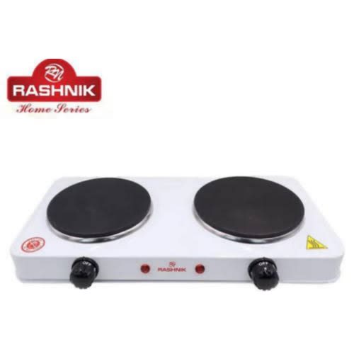 Electric Double Plate  Cooker - 2000W - White