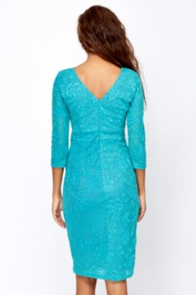 Lace Overlay Dress