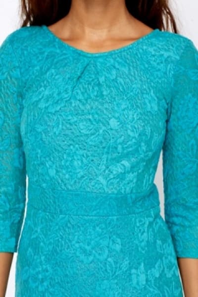 Lace Overlay Dress