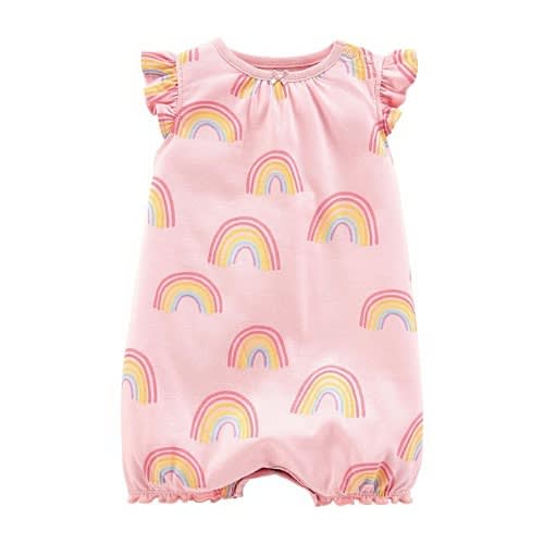 Baby Girl Rainbow Bubble Romper