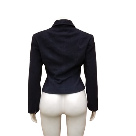Ladies  Wool Blazer With Full Lining- Black