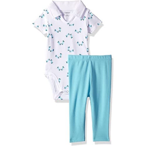 Baby Boy Polo Body Suit & Pull On Pants Set