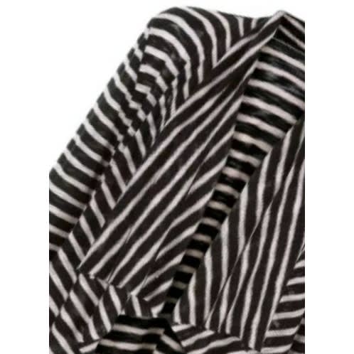 Monochrome Stripped Waterfall Cardigan