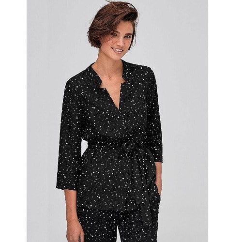 Minette Printed Belted Jacket