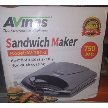 2 Phase Sandwich Maker - 750w - AV 301-2