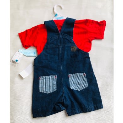 Boys T-Shirt And Denim Sets -Red
