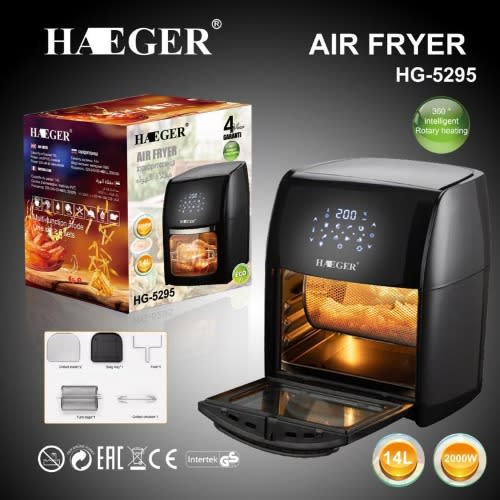Haeger Oil-free Air Fryer Hg-5295-2000w -14L