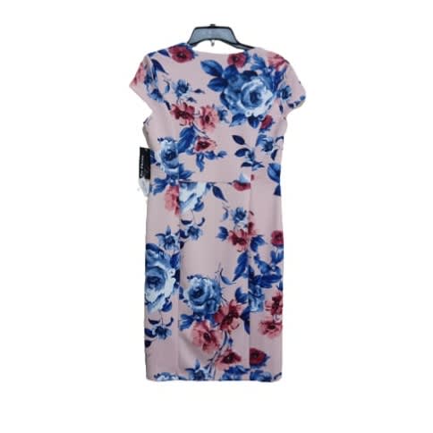 Ladies Midi Gown With Flowery Design