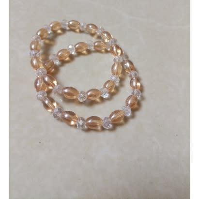 Crystal Bead Bracelets - 2Pcs
