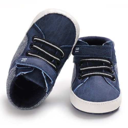 Baby Boy Prewalker Anti Slip Shoe - Navy Blue