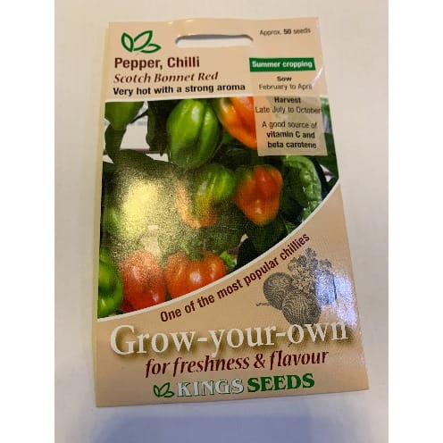 Scotch Bonnet Red Hot - 50 Seeds