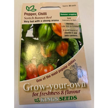 Scotch Bonnet Red Hot - 50 Seeds