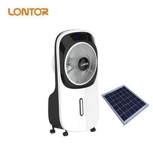 Rechargeable Mist Fan Air Cooler With 20w Solar Panel + Remote