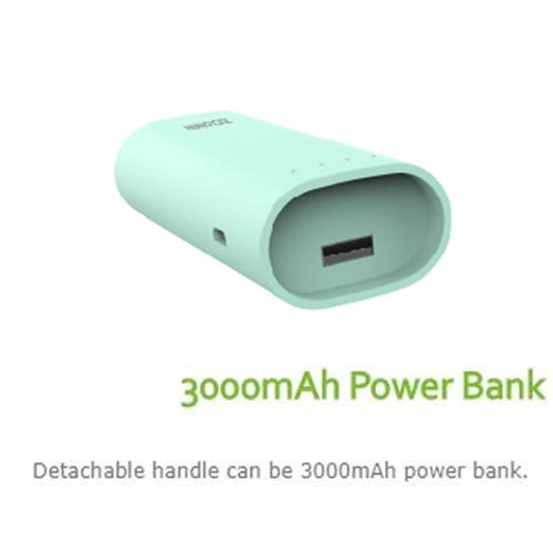 Rechargeable Handheld Fan With Detachable Power Bank Function
