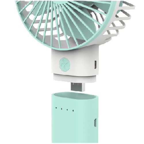 Rechargeable Handheld Fan With Detachable Power Bank Function
