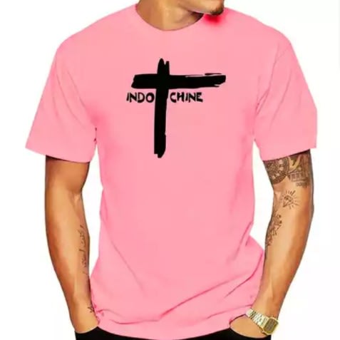 Set Of 4 T-shirts - White, Pink, Black, Blue