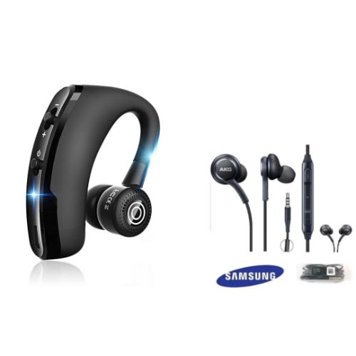 V9 Headset Plus Free Samsung Akg Corded Earpiece