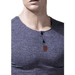 Free Kingdom Short Sleeve Henley T-Shirt -Blue