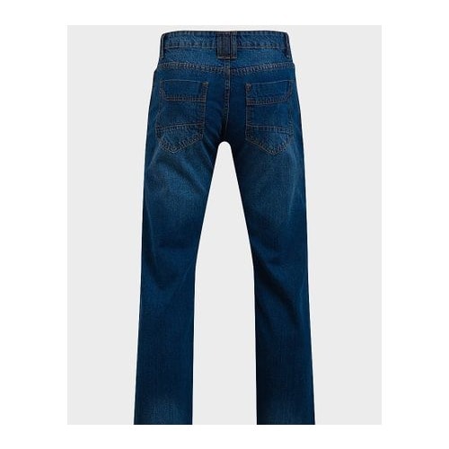 Mens Straight Leg Cut Mid Wash Jeans
