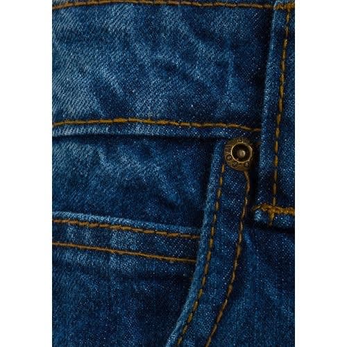 Mens Straight Leg Cut Mid Wash Jeans