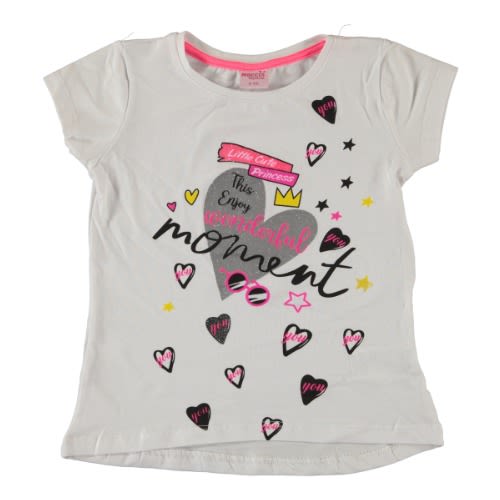 Enjoy Wonderful Moment Girls T-shirt - White
