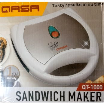 Qasa Qt-1000 2slice Sandwich Maker/ Toaster - 750w