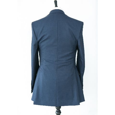 Men's Tailored 3 Piece Suit - Dark Blue