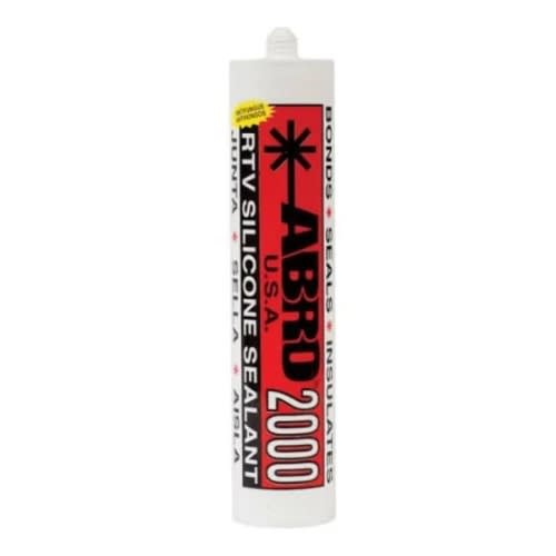 Abro 2000 Silicone Sealant - White - 310g