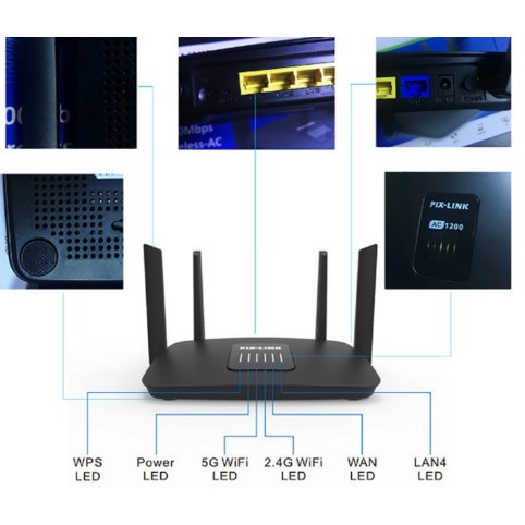 1200mbps 3G &4G Smart Wireless Dual Band Router Function