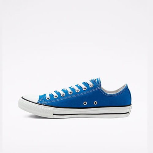 Men's Canvas Low Top Sneakers - Blue
