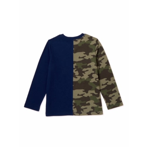 365 Kids Boys Legend Long Sleeve Split T-shirt Top
