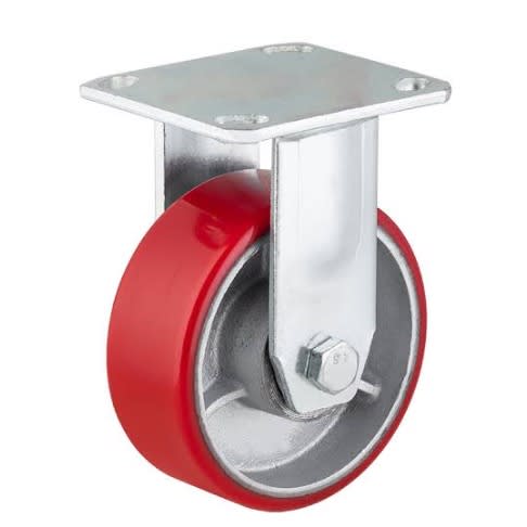 Heavy Duty Caster Red Wheel 4 inch - 4Pieces