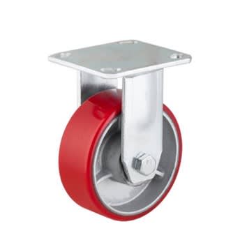 Heavy Duty Caster Red Wheel 4 inch - 4Pieces