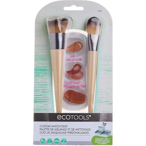 Ecotools - Custom Match Duo Makeup Brush And Mixing Palette With Lid