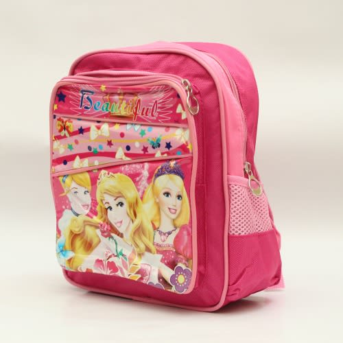Princess Cartoon School Bag For Kids - (26cm*13cm*32cm)