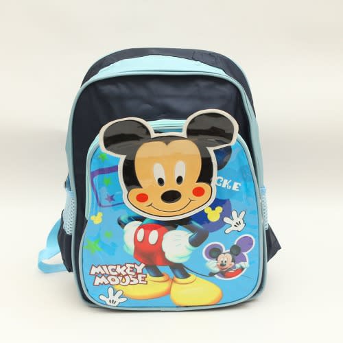 Mickey Mouse Cartoon School Bag For Kids -Navy Blue - (26cm*13cm*32cm)