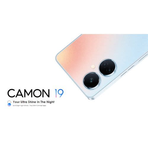 Tecno Camon 19 (ci6) - 128GB ROM + 4GB RAM - 64MP Rear + 16MP Front - 5000mAh