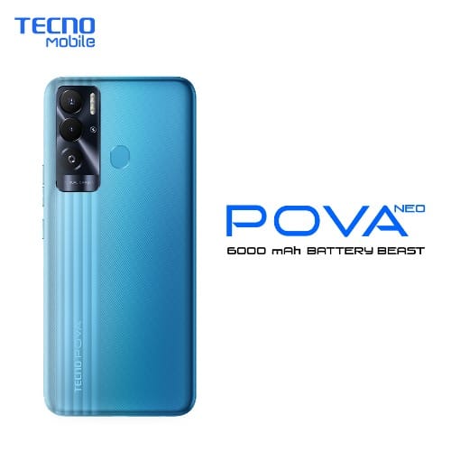 Pova Neo - 6.8" - 64GB ROM - 4GB RAM - 4G LTE - Dual Sim - 6000mAh - Blue