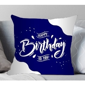 Happy Birthday To You 4 Custom Branded Side / Throw Pillow