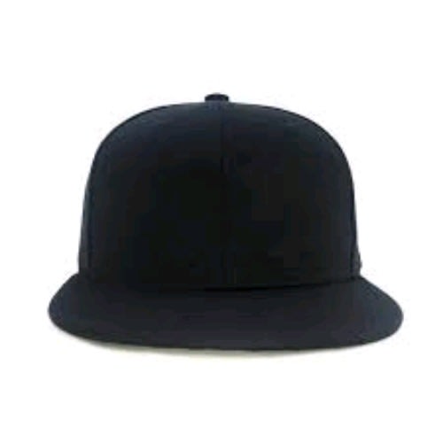 Baseball Plain Face Cap - Black.