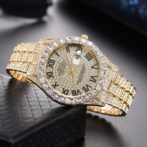 Rhinestone Stainless Steel Watch