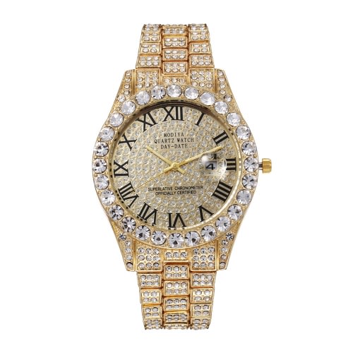 Rhinestone Stainless Steel Watch