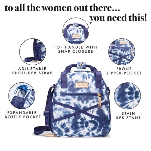 Fit & Fresh Deluxe Athleisure Lunch Bag Set - 7-Piece