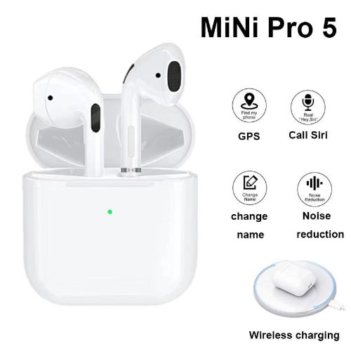 Mini Pro 5 Tws Bluetooth Wireless Earbuds