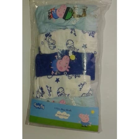 5 Pack Peppa Pig Boys Brief - Multicolour